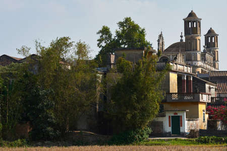 Guangdong Jiangmen Kaiping Diaolou sceneryのeditorial素材