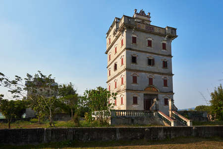 Guangdong Jiangmen Kaiping Diaolou sceneryのeditorial素材