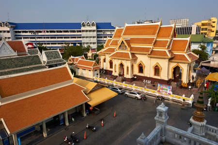 Exterior view of the Wat Traimit in Bangkok