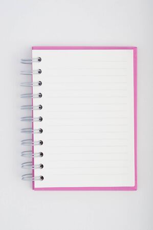 Open Purple notebook for text and background