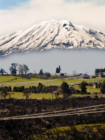Typical landscape on south region in Chileの写真素材