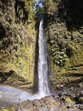 Falls in Natural Park on the south of Chileの写真素材