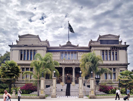 VINA DEL MAR,CHILE. FEBRUARY, 12. The building site of the Vina del Mar club, on February, 12, 2011 on Vina del Mar, Chile. Selective club founded in 1901 by the chilean trader Jorge Borrowman and rebuilded after an earthquake in 1910.のeditorial素材