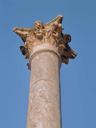 Roman Theater ruins in Merida, capital of Extremadura region in Spain  の写真素材