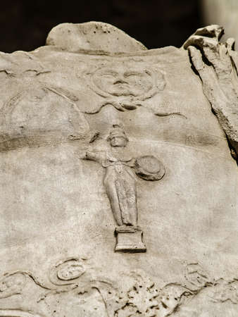 Roman Theater ruins in Merida, capital of Extremadura region in Spain  の写真素材