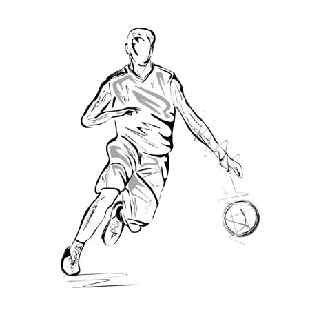 Basketball playerのイラスト素材