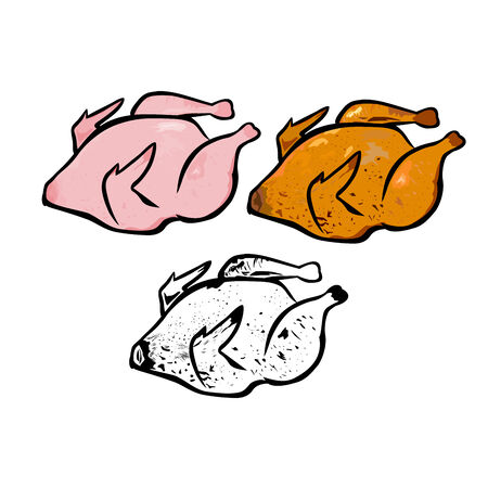 Chickenのイラスト素材