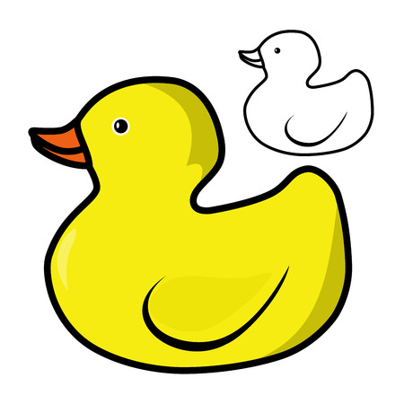 Yellow Duckのイラスト素材