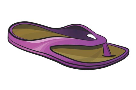 Sandal.Vector cartoon illustration isolated on white background.のイラスト素材