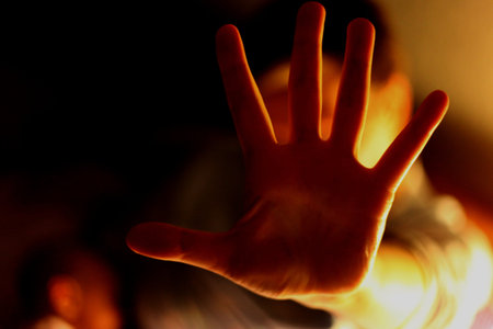 Protecting Hand in Darkness