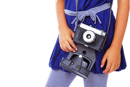 Close portrait of camera in studioの写真素材