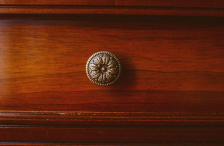 Image of antique brown cupboard