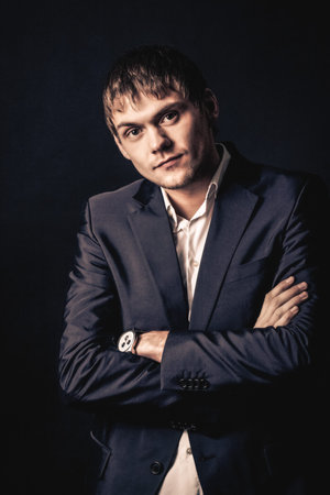 businessman wearing beautiful costumeの写真素材