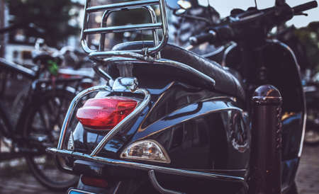 Modern scooter on the street.の写真素材