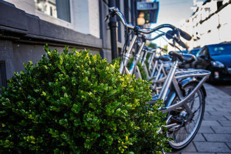 City bicycle on the street.の写真素材