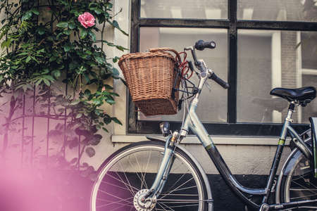 Bicycle on the street.の写真素材