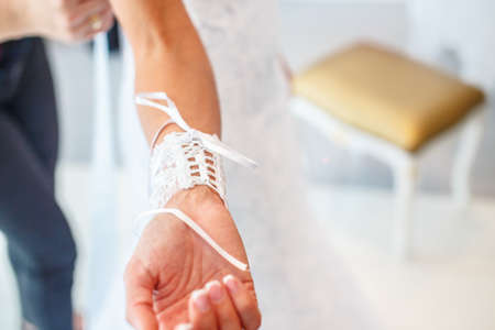 Bride's white clothes.の写真素材