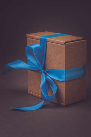 Paper gift box with bow.の写真素材