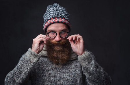 A man with red beard.