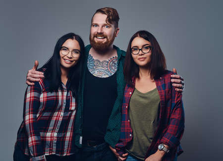 One male and two women.