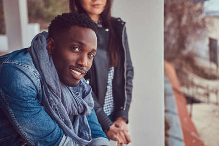 Portrait of an attractive stylish couple.の写真素材