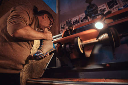 Great custom-made shoes for trendy people from experienced shoe master.の写真素材