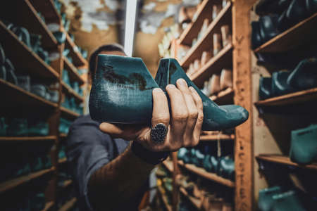 Talented cobbler finally found right form of shoe for his new project at storage.