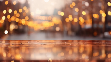 Glistening Rain on Urban Cobblestonesの写真素材