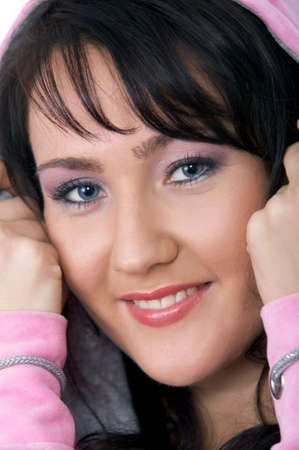 close up portrait of sexy modelの写真素材