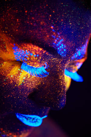 close up uv portrait