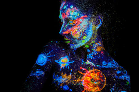 UV paintingの写真素材