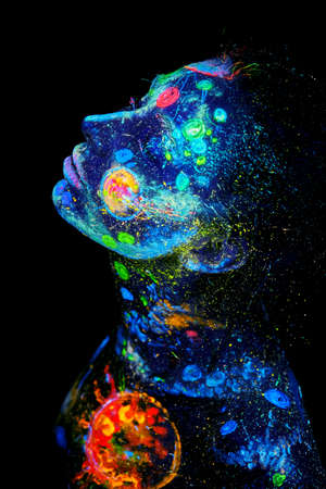 UV paintingの写真素材
