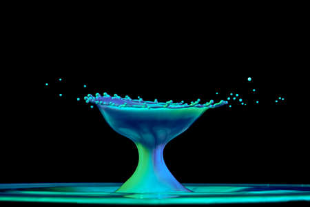 Color water drop explosion mushroomの写真素材