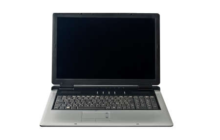 Isolated notebook with a large display