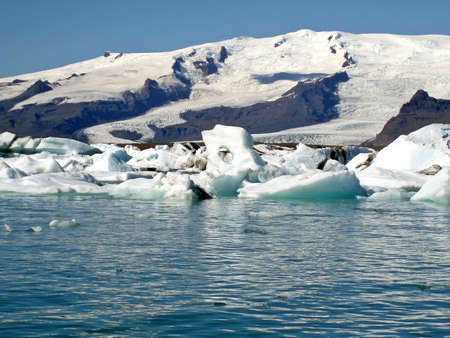 Jokulsarlon, glacial lake in Iceland.