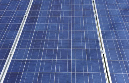 Detailed background of a big solar panel 