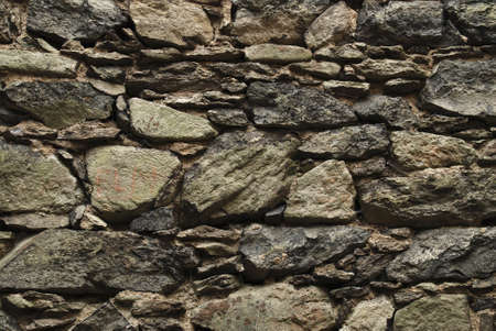 Old wet stone wall is a good background for images needing irregular textures