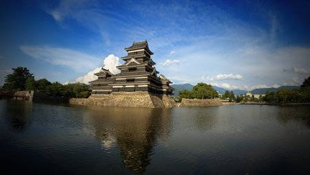 Beautiful medieval castle Matsumoto in the eastern Honshu, Japan