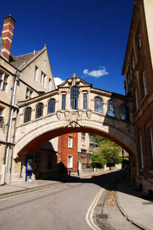Famous Bridge of Sighs in Oxford, Oxfordshire / Great Britain.の写真素材