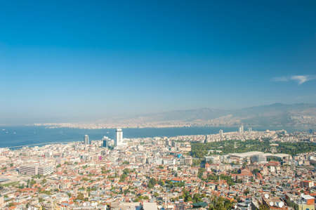 City of Izmir seen from the hill above, Turkeyのeditorial素材