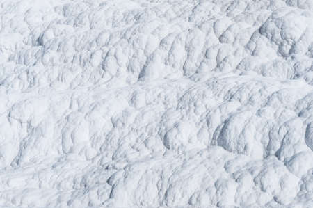 Pamukkale (cotton castle) natural wonder is created by a layers of white travertine looking like cotton, Turkeyの写真素材