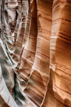 Zebra Canyon is a vivid striped and very narrow gorge. The awsome zig-zag shapes were created by...