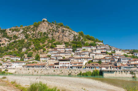 Old Albanian town of Beratの写真素材