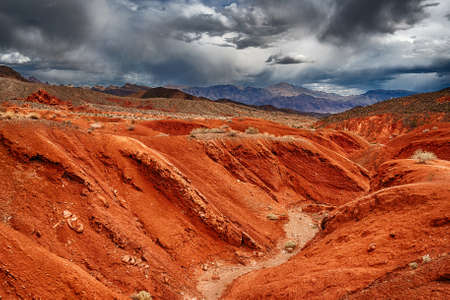 Amazing colors and shape of the rocks in Valley of Fire State Park, Nevada, USAの写真素材