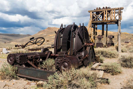 Ghost town of Bodie is a National Historic Landmark. It is located in Mono County, Sierra Nevada - California. United States of America. The town was founded in 1859.の写真素材