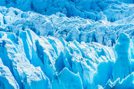 Detail of a old turquoise ice of Perito Moreno glacier. Los Glaciares national park, Argentina