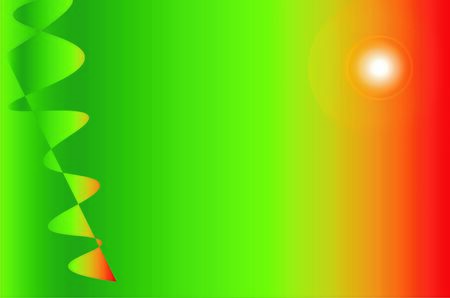 illustration of the abstract green pink orange light background colorのイラスト素材