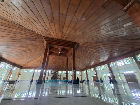 Interiors of Masjid Agung Bantul Yogyakarta. Indonesia. Mosque in Indonesia. December 22, 2024の写真素材
