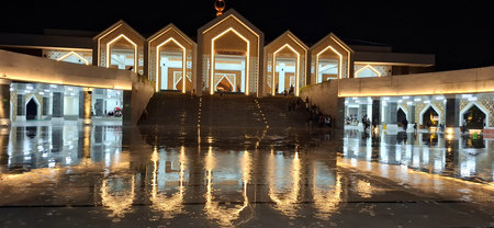 Masjid Agung Jawa Tengah An Nuur at night, Central Java Grand Mosque, Magelang, Central Java, Indonesia, December 29, 2024の写真素材