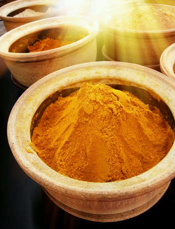 Curry powder on marketの素材